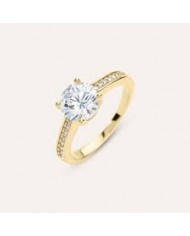 ANELLO DONNA IN ACCIAIO CON INFINITO E CRISTALLI BIANCHI MISURA REGOLABILE.