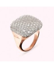 Anello Bronzallure  placcato in oro Rosa 18 K