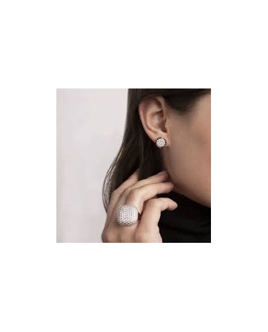 Bronzallure  Anello Placcato in oro giallo 18 K   e PAVE CZ GEMSTONE