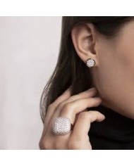 Bronzallure  Anello Placcato in oro giallo 18 K   e PAVE CZ GEMSTONE