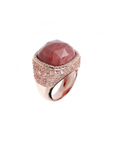 Anello Bronzallure  placcato in oro Rosa 18 K