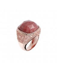 Anello Bronzallure  placcato in oro Rosa 18 K