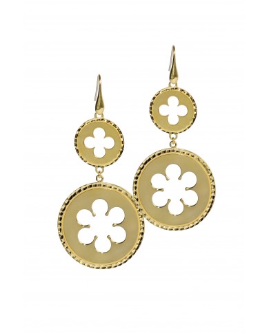 Orecchini in argento 925 placcato oro giallo 24K a 1mcrCollezione Rosoni