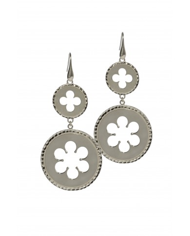 Orecchini in argento 925 rodiato oro bianco 24ct a 1mcr COLLEZIONE ROSONI