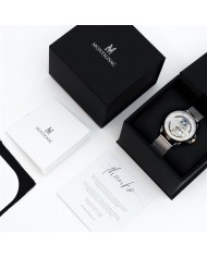 MONTIGNAC Orologio Automatico 42mm GREEN BLK LEAT STRAP