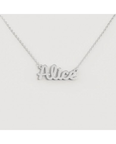 Collana Nome in acciaio 316L   Richiedi info nomi disponibili