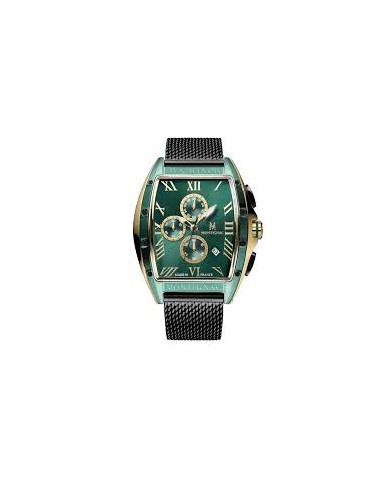 MONTIGNAC orologio AUTO 53,7X45mm GREEN BLACK SS MESH BAND