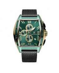 MONTIGNAC orologio AUTO 53,7X45mm GREEN BLACK SS MESH BAND