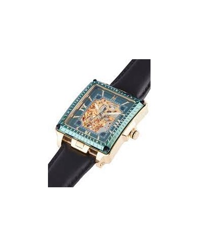 MONTIGNAC AUTO 55X42mm GREEN   BLACK   Cinturino in pelle