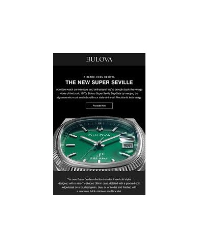 Bulova - Orologio Uomo Super Seville