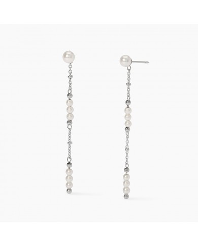 Kidult   Orecchini in acciaio 316L perle conchiglia