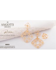Anello in argento 925/°°° rodiato oro bianco 24 ct a 1 mcr COLLEZIONE RICAMI