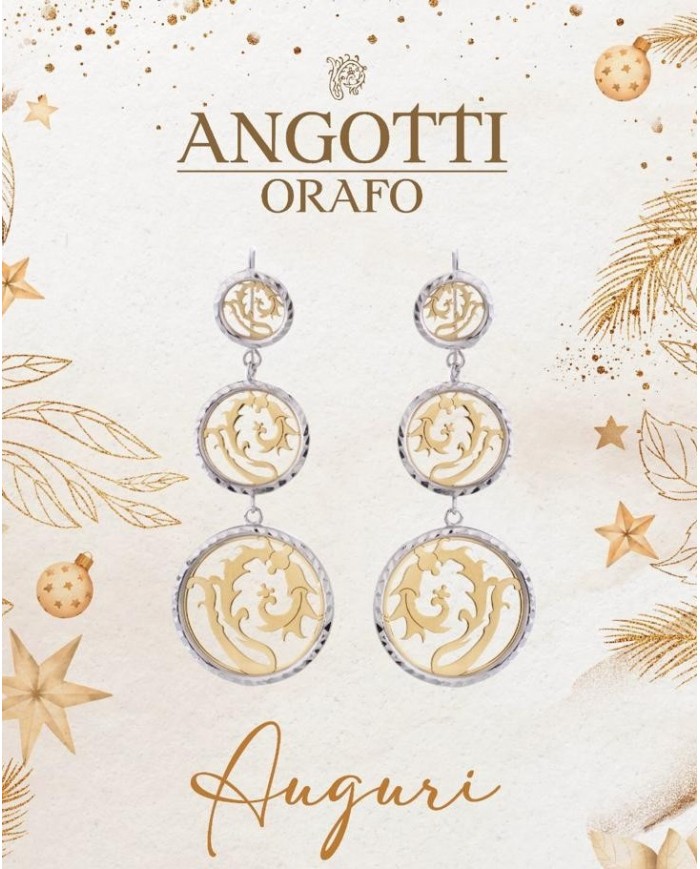 Orecchini in Argento 925%..COLLEZIONE SIGILLUM FLORIS-BACOLO