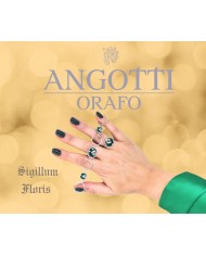 Bracciale in argento 925/°°° con smalto rosaCollezione Sigillum Floris