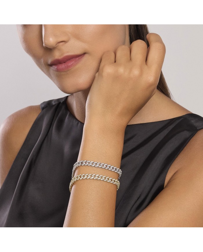 Bracciale in argento 925/°°° dorato zirconi