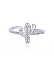 Mabina   Anello Argemto 925 ipoallergenico con zirconi - Lettera R