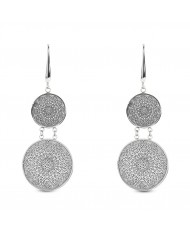 Stroili orecchini Lady Shine PENDENTI  ROSONE ACCIAIO