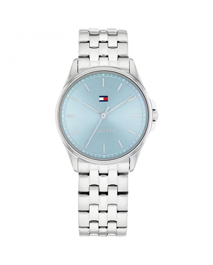 Tommy Hilfiger orologio donna JADE   quadrante LIGHT BLUE    Cinturino in  acciaio silver