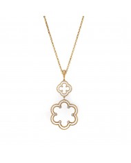 Bracciale in argento 925/°°° con smalto biancoCollezione Rosoni "Luce in Fiore"