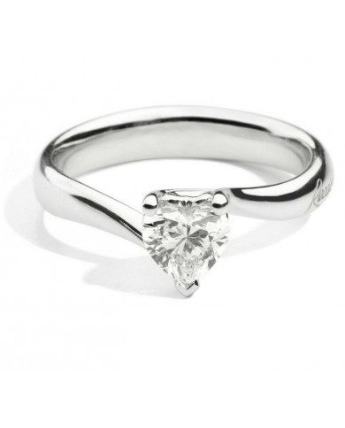 Anello Solitario Valentine brillante  taglio cuore Caratura 0,215