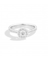 Anello Solitario Valentine brillante  taglio cuore Caratura 0,215