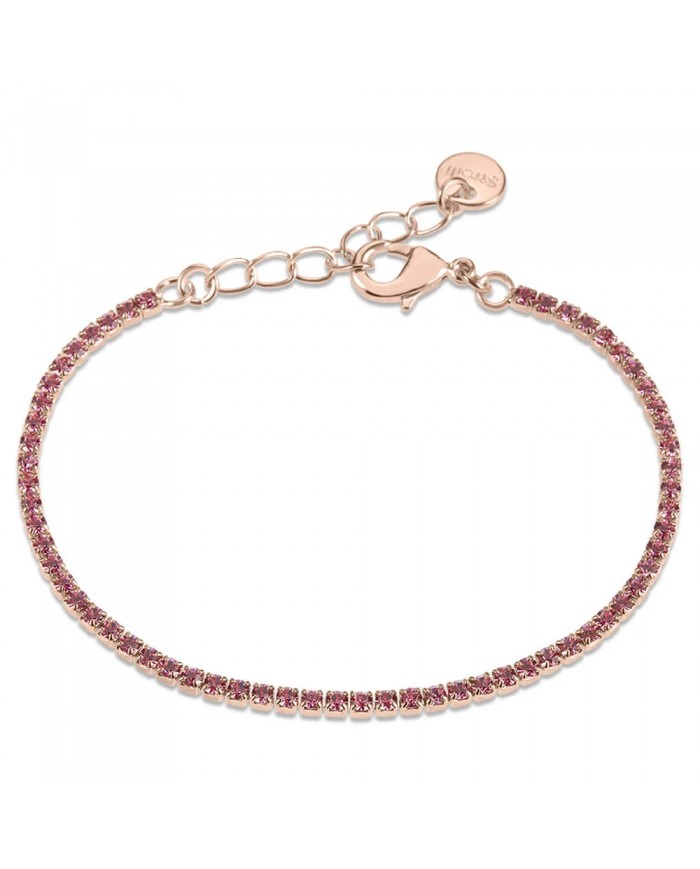 Stroili bracciale tennis acciaio e zirconi