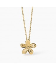 Kidult  Collana in acciaio 316L PVD giallo cristalli