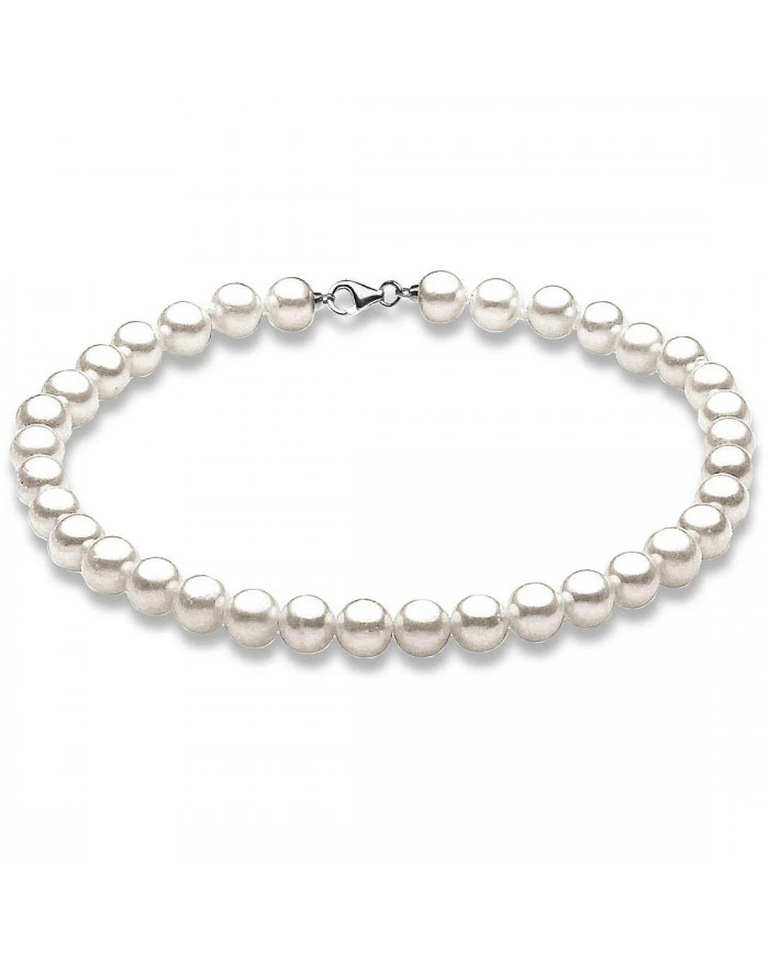 MIKIKO  BRACCIALE in oro 18K   Perla Fresh Water MIDUS 8-8,5