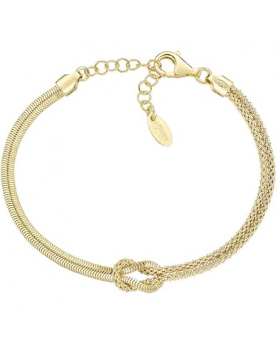 AMEN -  Nodo d'amore   Bracciale donna in Argento 925°°°  GOLD