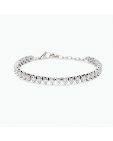 Kidult  Bracciale in acciaio 316L zirconi