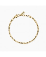 Kidult uomo   Bracciale in acciaio 316L PVD giallo