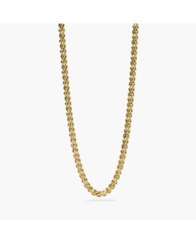 Kidult uomo   Collana in acciaio 316L PVD giallo