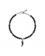 Kidult uomo   Bracciale in acciaio 316L sodalite