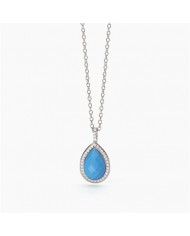 Mabina donna  Girocollo in argento 925/ººº glass   cristallo rocca