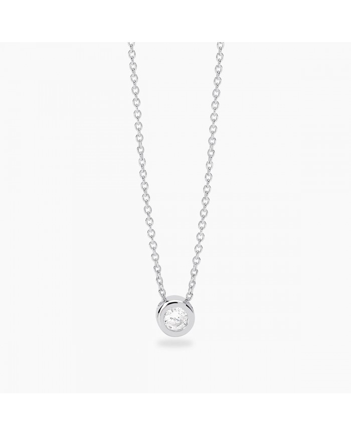 Mabina my diamond   Girocollo in argento 925/°°° diamanti    lab-grown