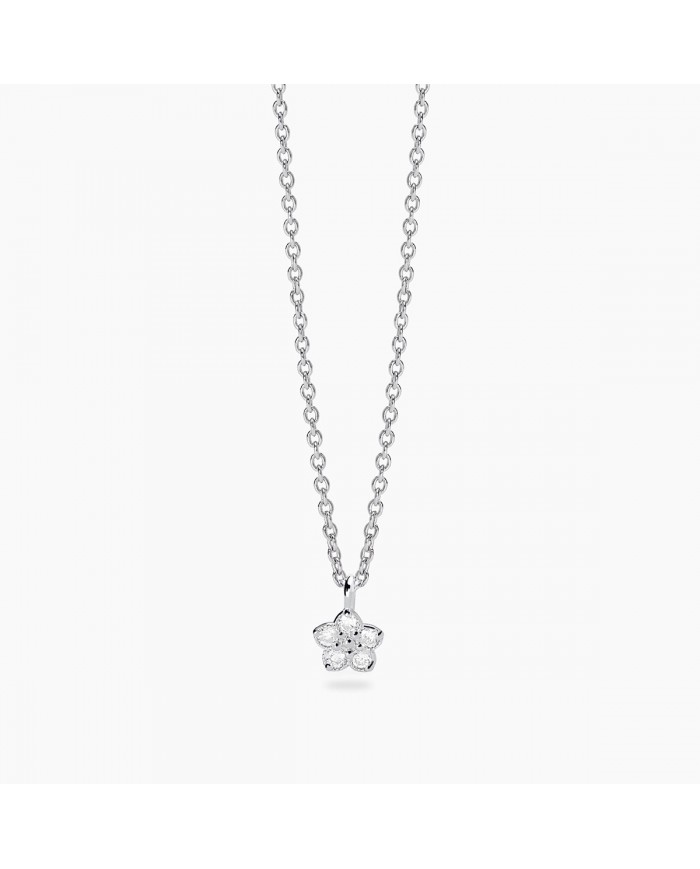 Mabina my diamond  Girocollo in argento 925/°°° diamanti   lab-grown