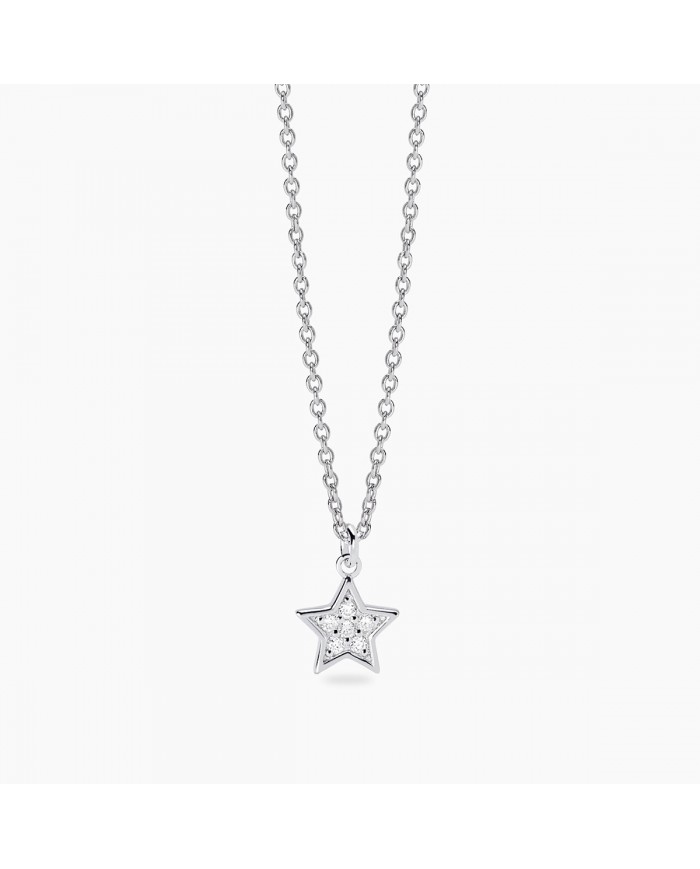 Mabina my diamond  Girocollo in argento 925/°°° diamanti   lab-grown