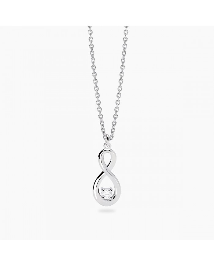 Mabina my diamond  Girocollo in argento 925/°°° diamanti   lab-grown