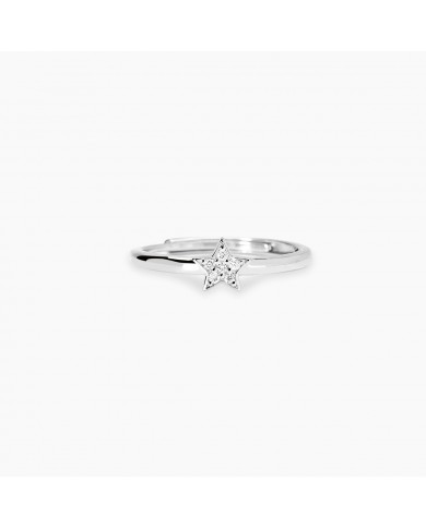 Mabina my diamond  Anello in argento 925/°°° diamanti   lab-grown