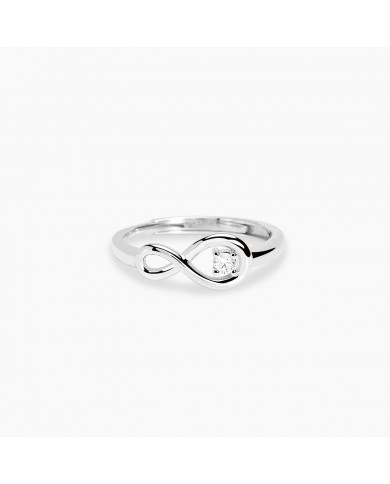 Mabina my diamond  Anello in argento 925/°°° diamanti   lab-grown