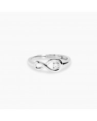 Mabina my diamond  Anello in argento 925/°°° diamanti   lab-grown