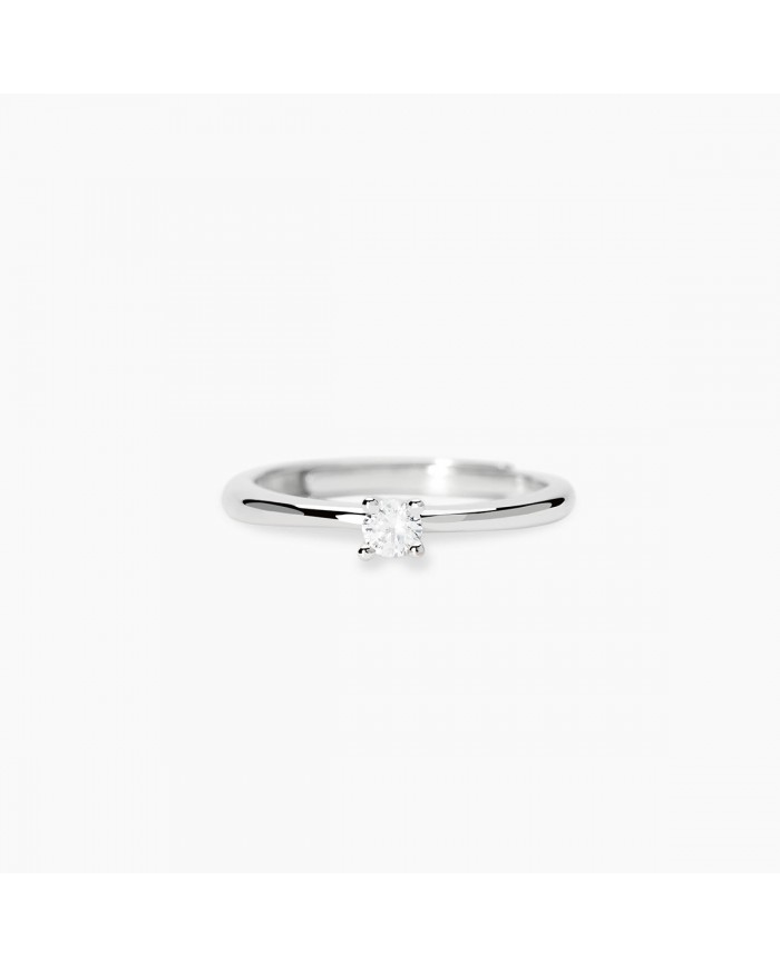 Mabina my diamond  Anello in argento 925/°°° diamanti   lab-grown
