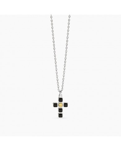 Mabina Uomo  Collana in argento 925/°°° zirconi