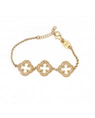 Bracciale in argento 925/°°° con perle "scaramazze"Collezione Rosoni "Luce in Fiore"