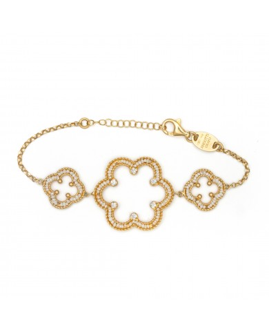 Bracciale in argento 925/°°° con perle "scaramazze"Collezione Rosoni "Luce in Fiore"