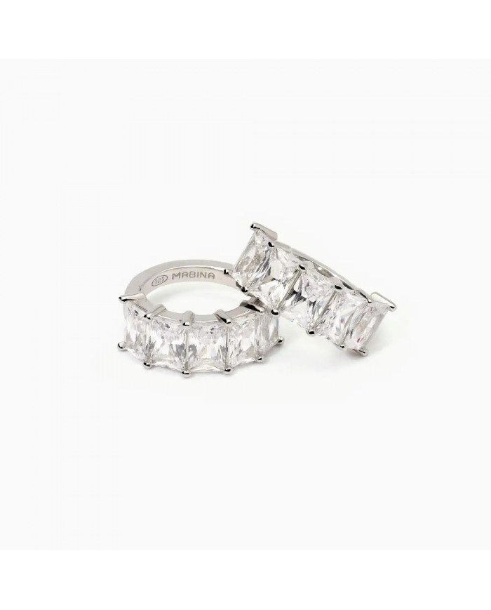 Mabina donnaOrecchini in argento 925/°°°   zirconi